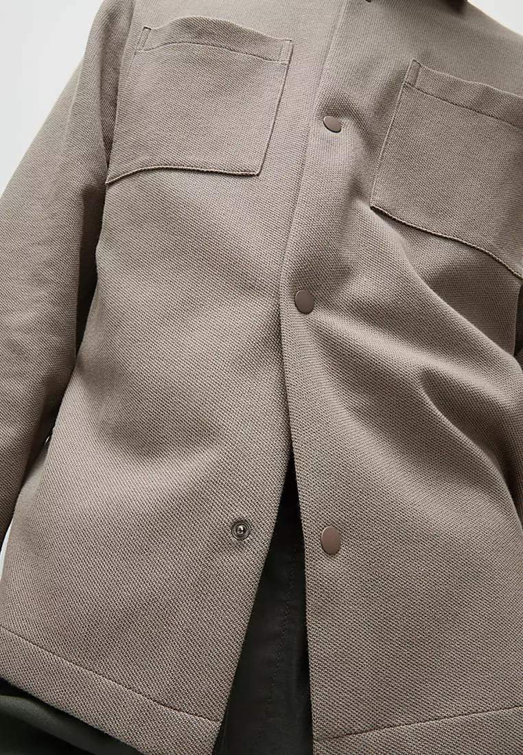 Smart Two Pocket Overshirt with Stretch