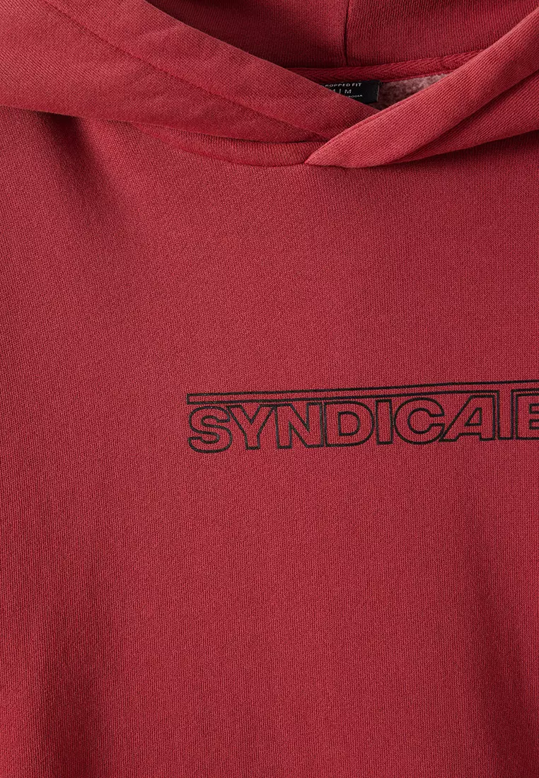 Cropped Fit Graphic Hoodie