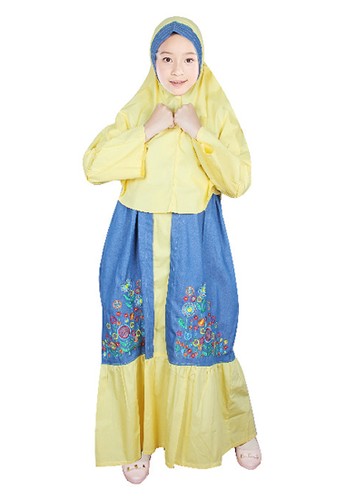 Jual Fayrany Fayrany Baju Gamis Anak Denim Fgd 014 Warna Kuning Original Zalora Indonesia