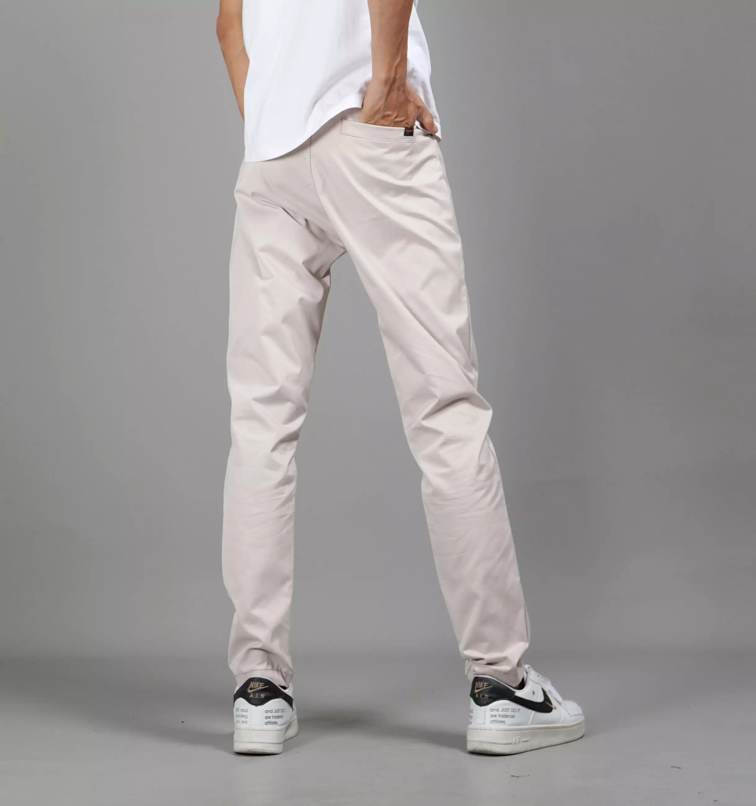  JEFAN Celana Chino Celana Casual Pria Chinos Pants - KREM