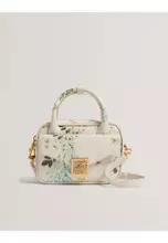 【TED BAKER】ANILEE フローラル トップハンドル クロスボディ Buy TED BAKER ANILEE Tb Detail Floral Mini Leather Bag Ecru