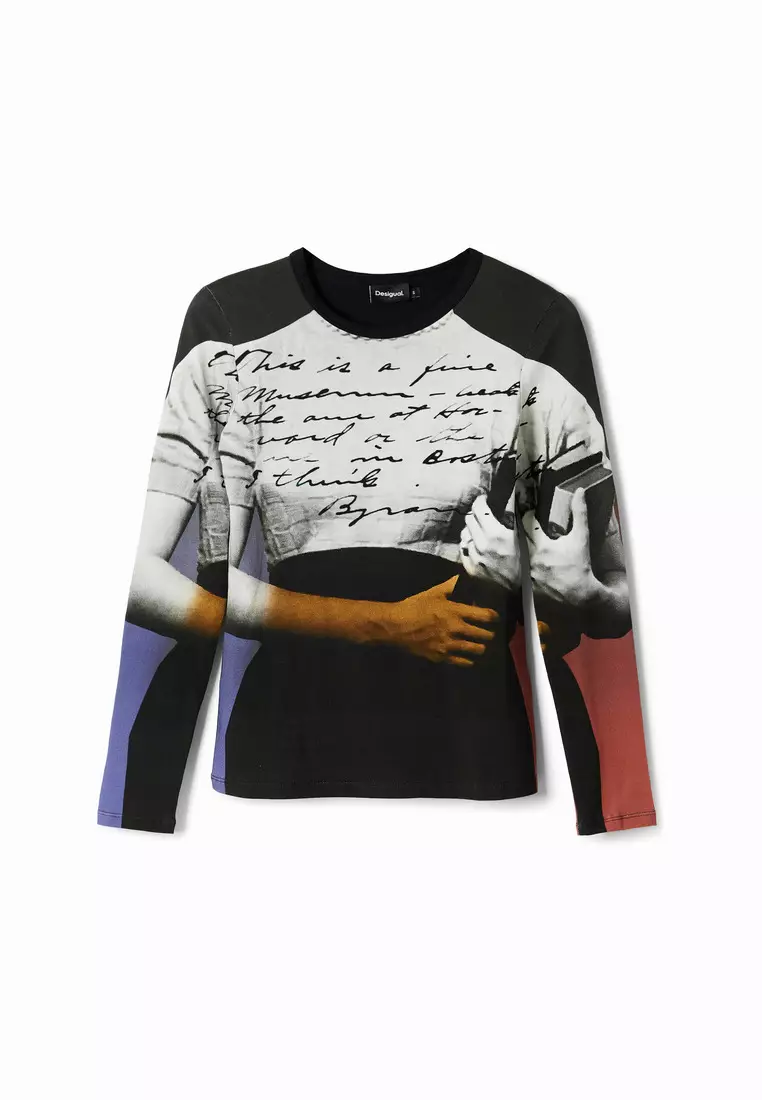 Desigual Woman Written Body T-shirt.