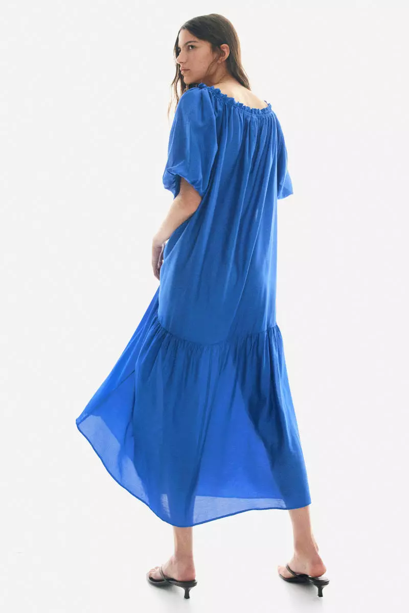 Drawstring-detail dress