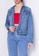 SUB blue Women Denim Jacket With Vintage Washing 6CD30AAA94A30AGS_3