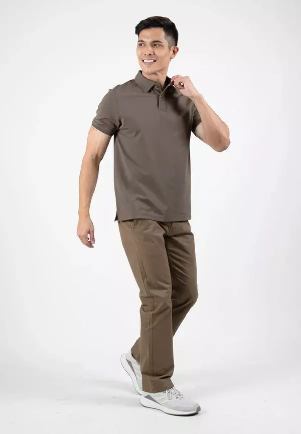Forest DRI-FIT Plain Polo T Shirt Men Polo Tee  - 23768-03DkGrey