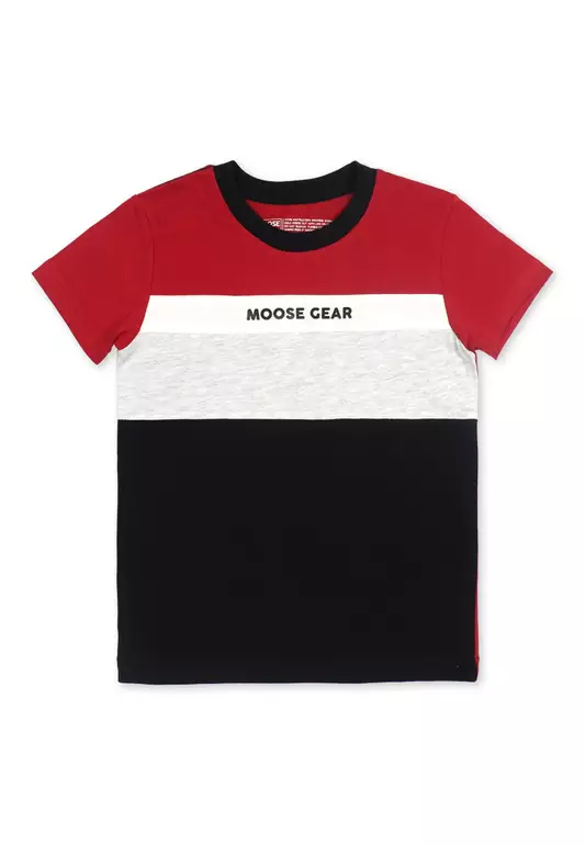 Boys Combi T-Shirt with Print Details