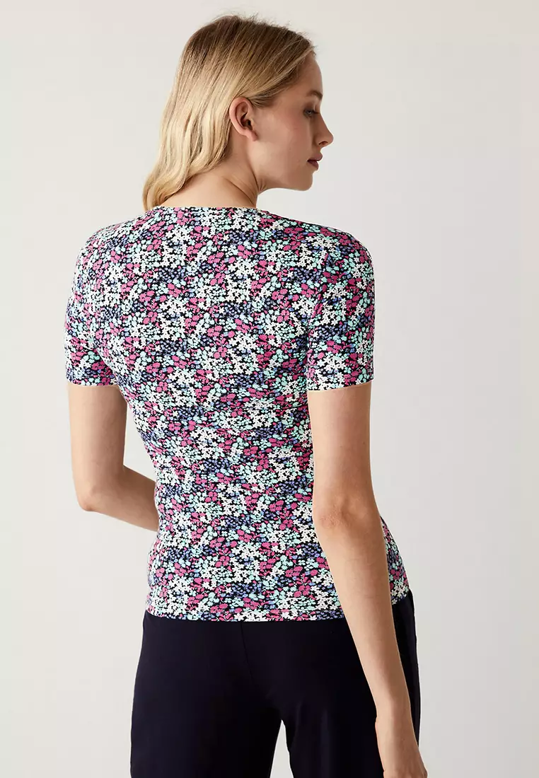 Cotton Rich Printed Slim Fit T-Shirt