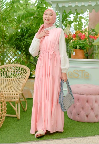 Lozy Hijab pink Shana Dress Cotton Candy A7C87AAECF70F7GS_1