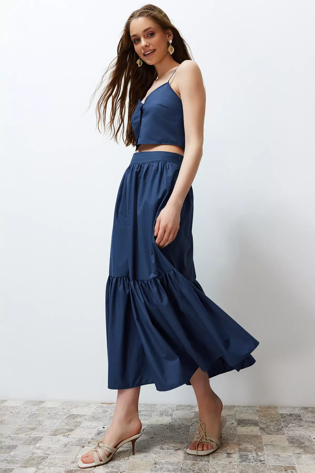 Maxi Flared Skirt