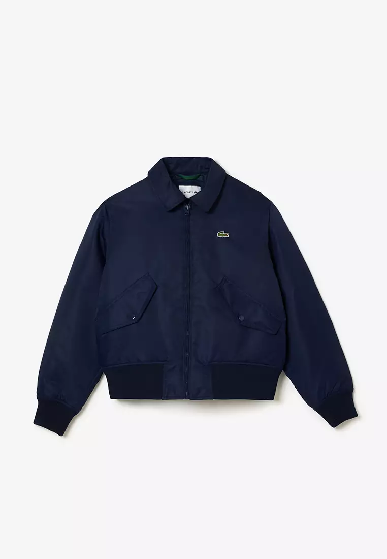 lacoste blue bomber jacket