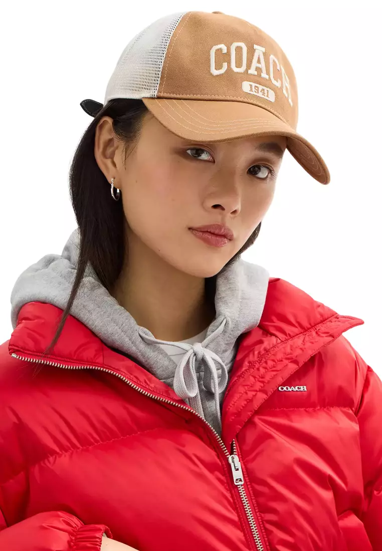 COACH 1941 Varsity Trucker Hat - Light Saddle CCN87 2026 | Buy