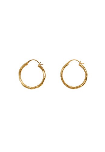 Mango gold Crystal Hoop Earrings 18636ACA7F30F7GS_1