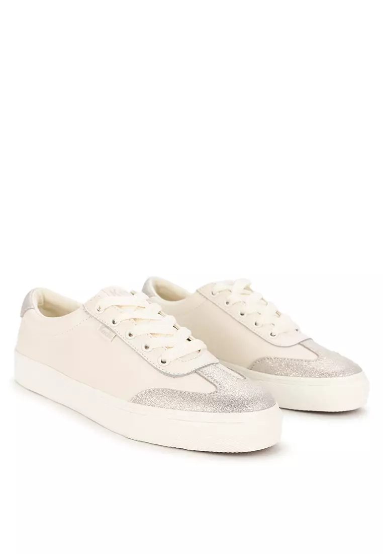 Jump Kick T-Toe Leather/Glitter Suede Shoes