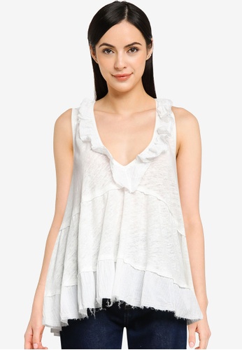Free People white Out And About Tank Top 0CA57AA7175942GS_1