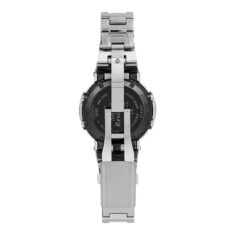 Jam Tangan Pria Casio G-Shock AWM-500D-1A8DR Full Metal Tough Solar Digital Analog Dial Stainless Steel Band