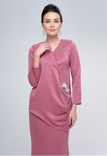 Buy Deanne Drape Kurung from Haydena in pink and Purple only 429