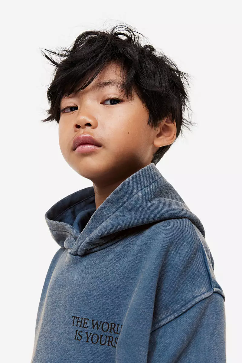 H&m washed hoodie hot sale