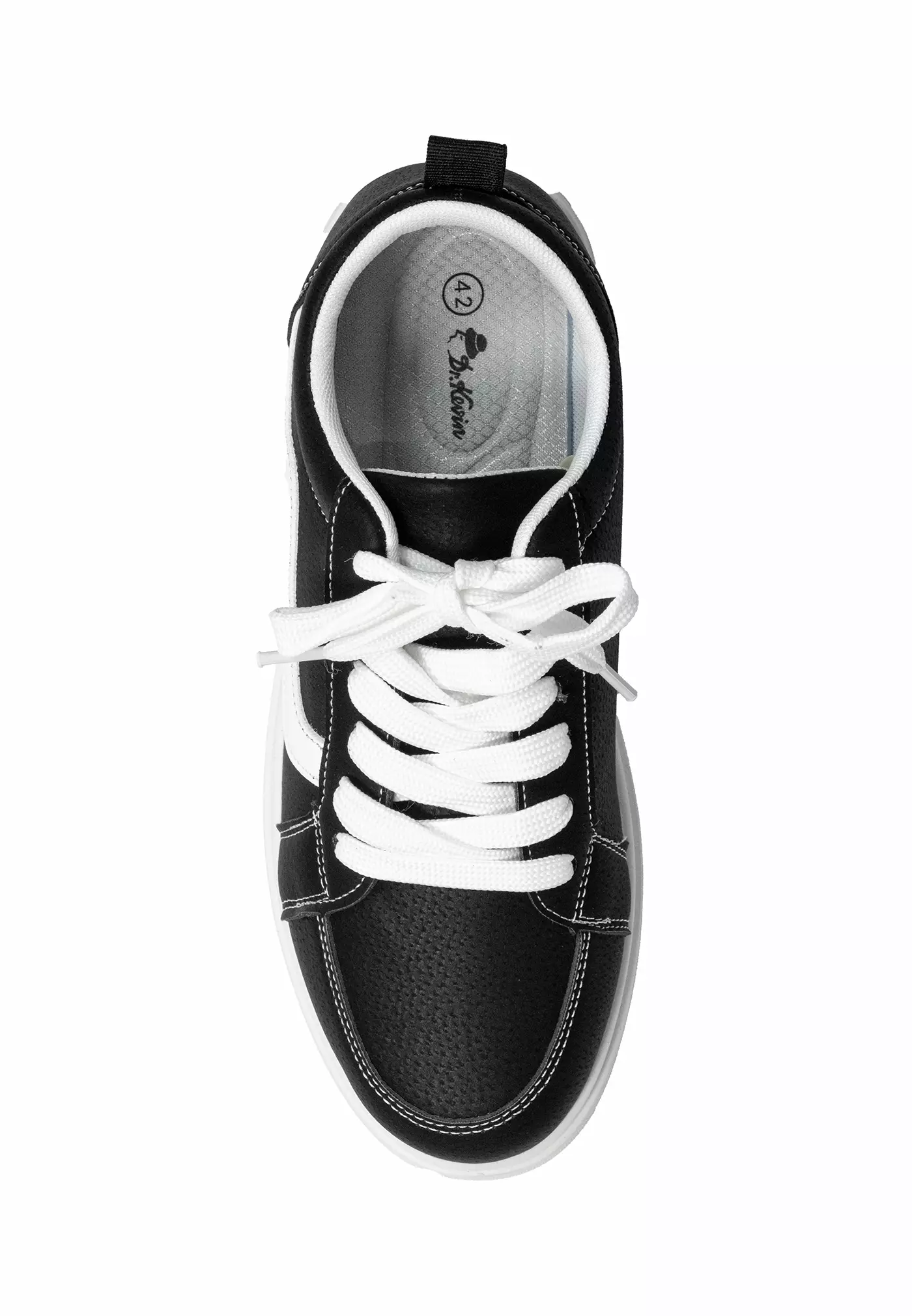 Dr. Kevin Sepatu Sneakers Kasual Pria Kets Seragam Sekolah Kulit 881-009