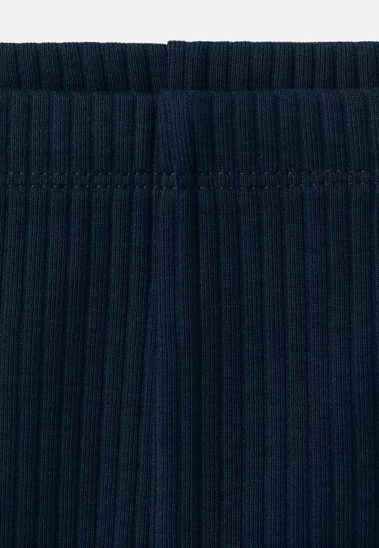Cotton Ribbed Leggings