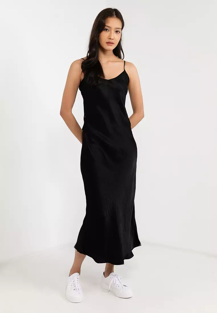 Midi discount black slip
