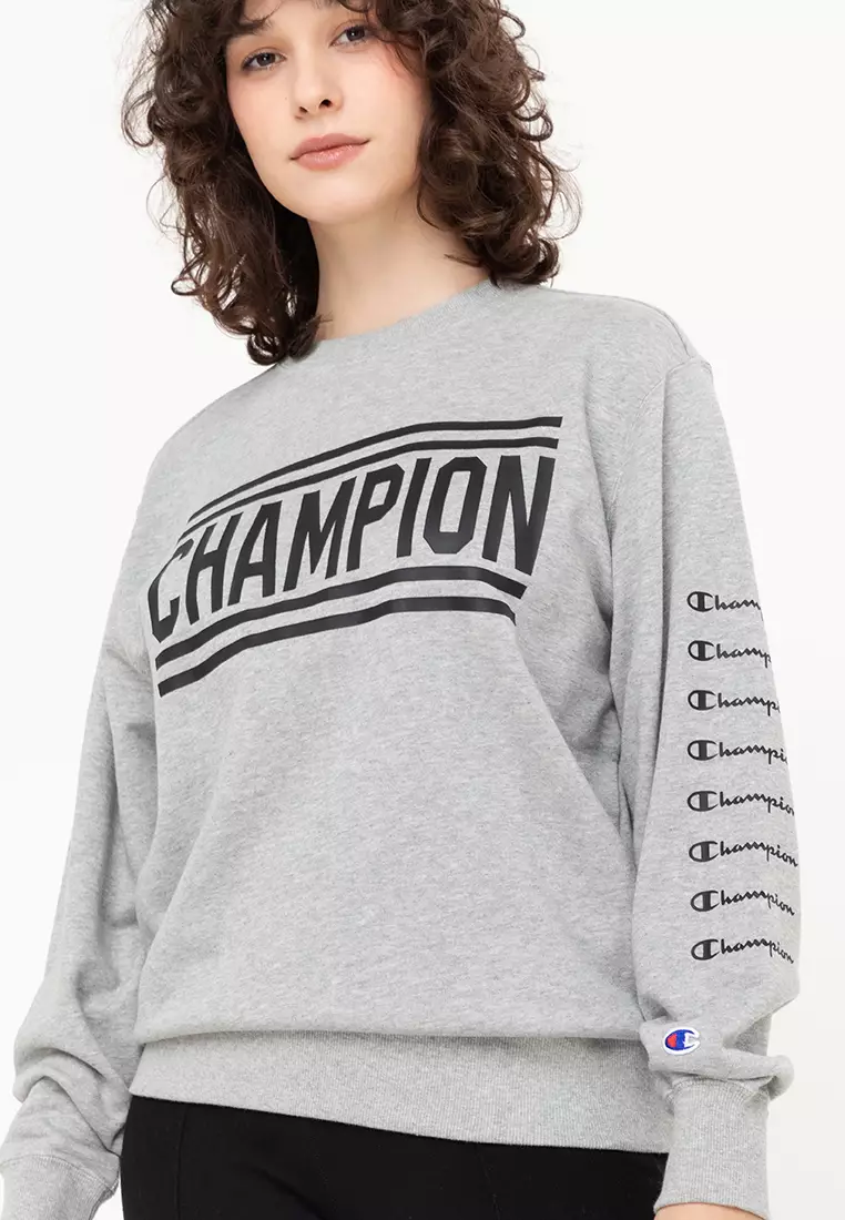 Buy Champion Japan Line Crew Neck Sweatshirt Oxford Gray S 2024 Online ZALORA Philippines