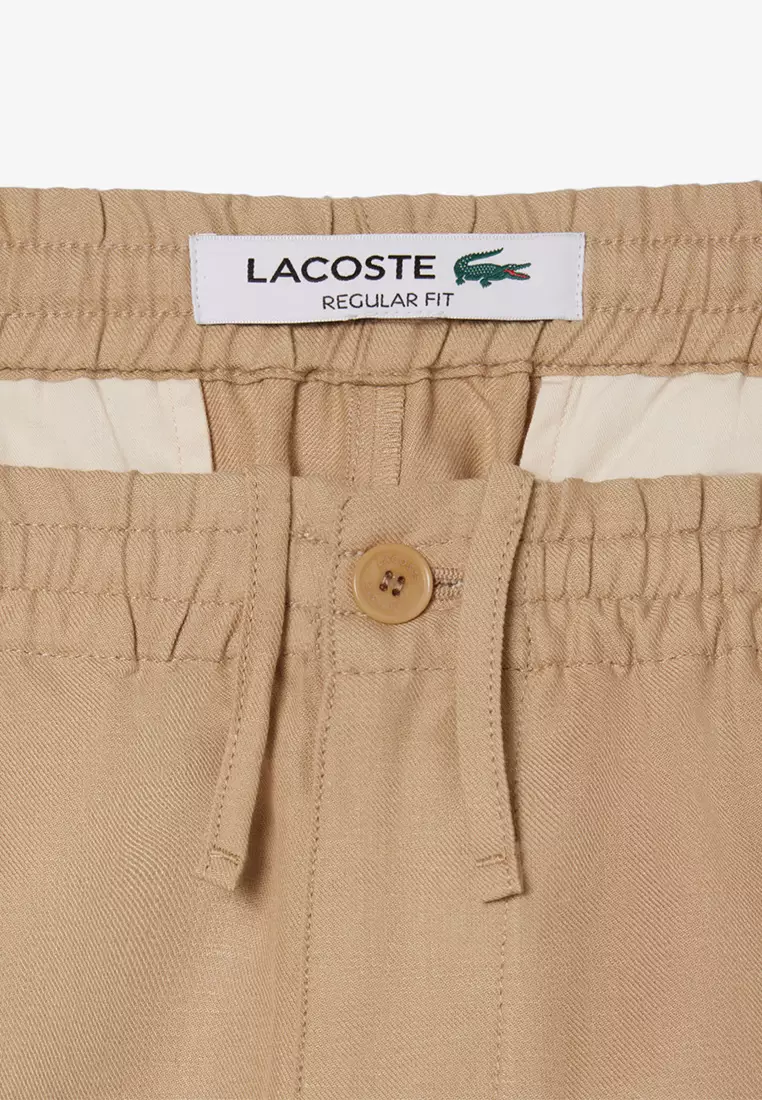 Regular Fit Linen Twill Pants