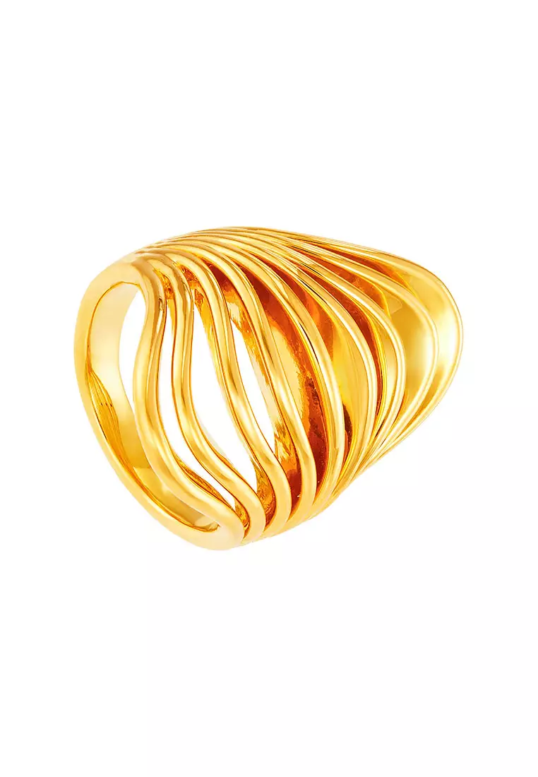 HABIB 999/24K Yellow Gold Ring LTR040624