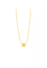 Mini H + 375/9K Gold Wave Chain