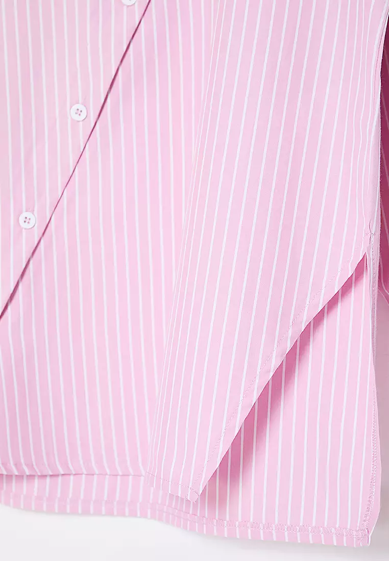Stripe Asymmetrical Shirt
