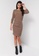 Vero Moda brown Molly Emmy 3/4 Short Dress FB84DAA64CBEB8GS_4