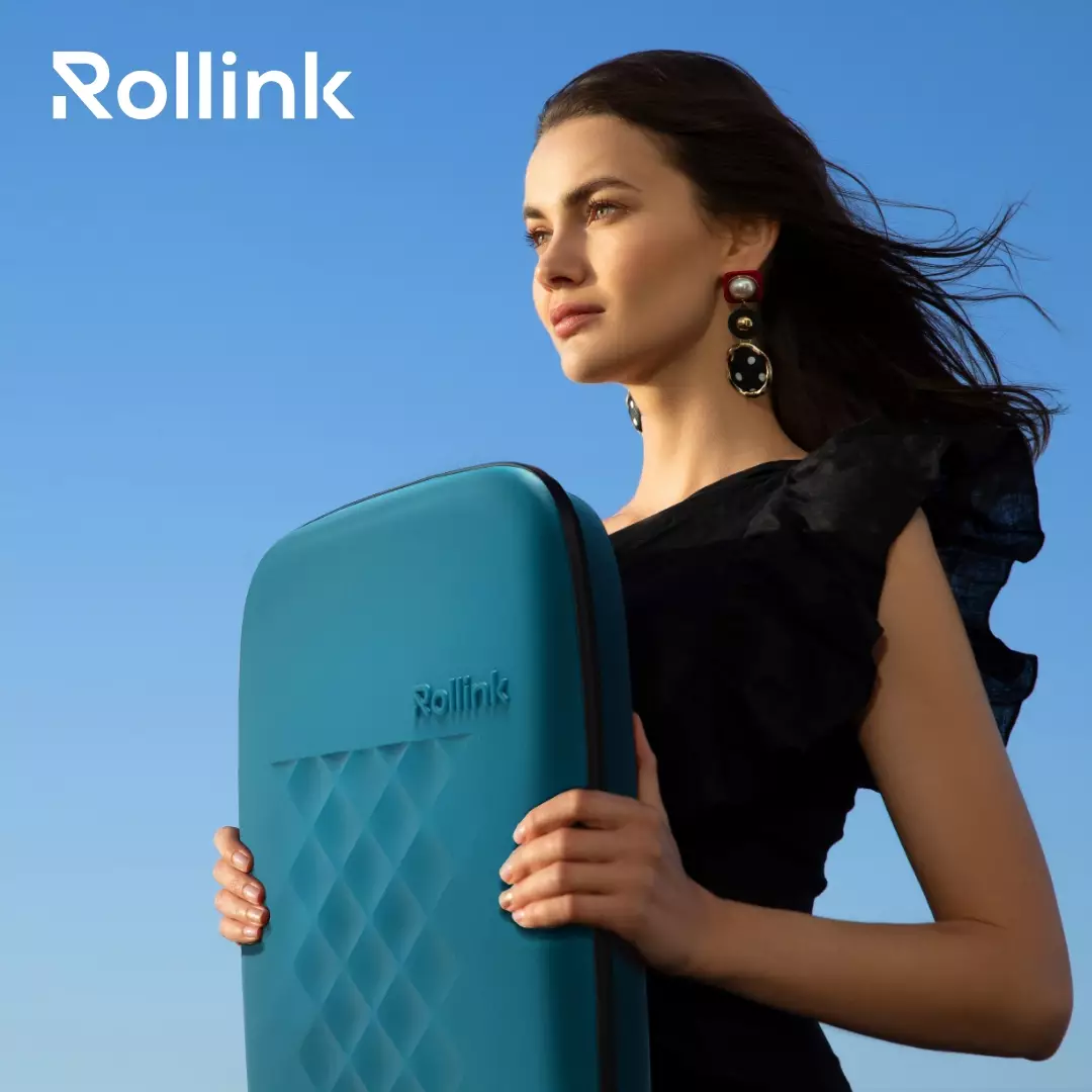 Rollink Flex VEGA 21 Suitcase Atlantic Blue - Koper 21 inch