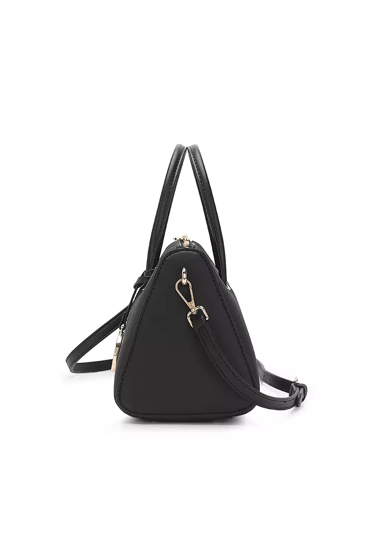 Women's Top Handle Bag / Sling Bag / Crossbody Bag - Black