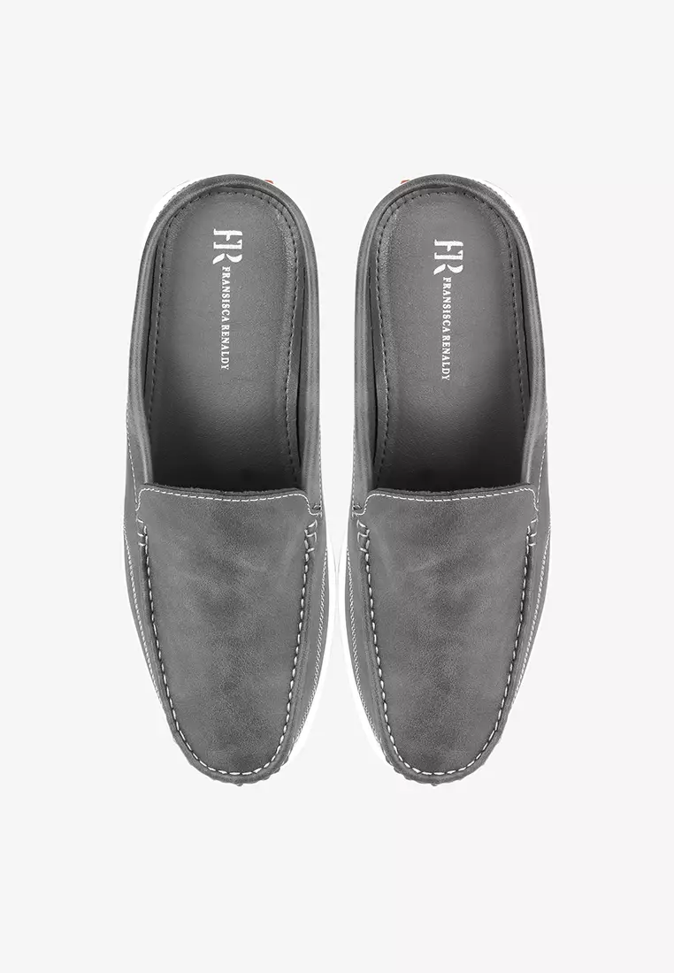 Sepatu Bustong Mules Pria Anti Slip M.Onyx 01 Grey