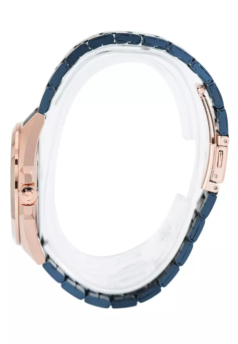 Jam Tangan Pria Alexandre Christie AC 8688 MDBURBU - Rosegold Blue - Stainless Steel
