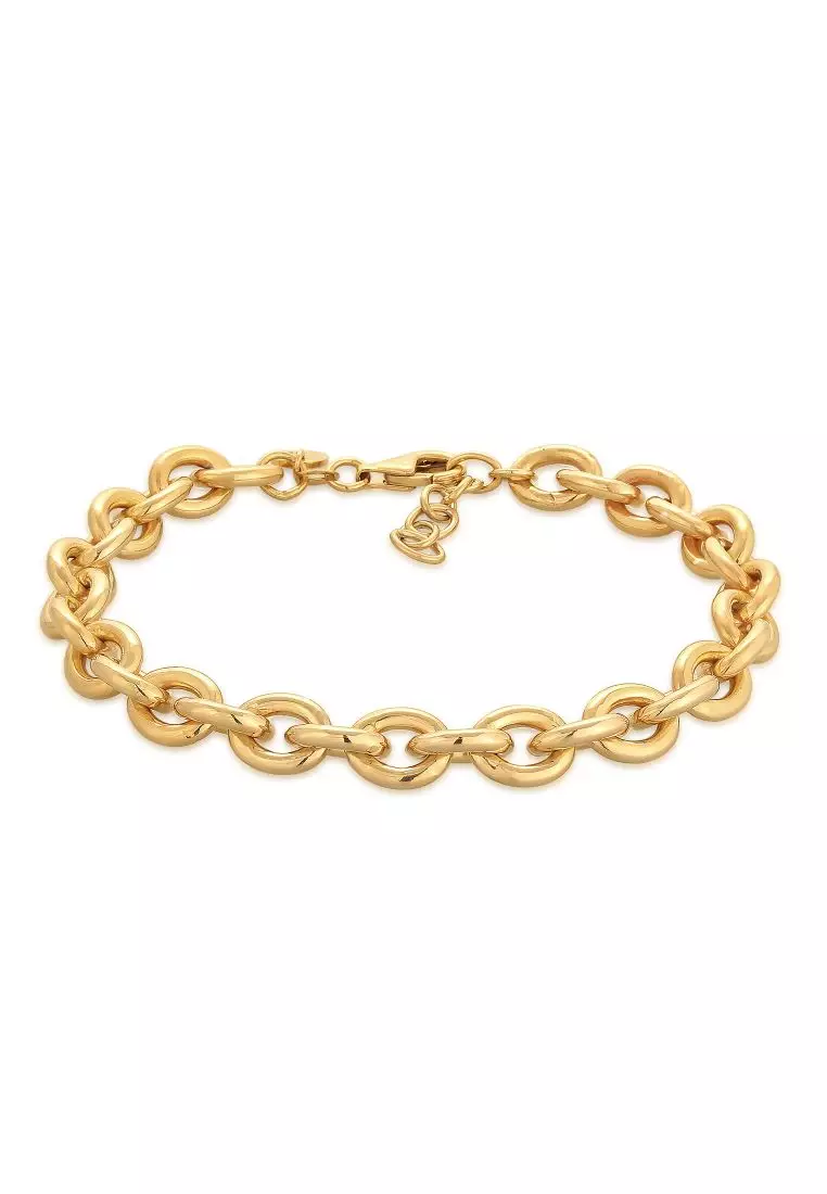 Buy Elli Jewelry Bracelet Statement Coarse Elegant Gold Plated