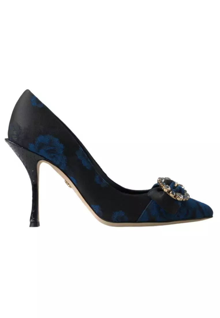 Discount on Dolce & Gabbana  shoes - SKU: Dolce & Gabbana Crystal Floral Heels