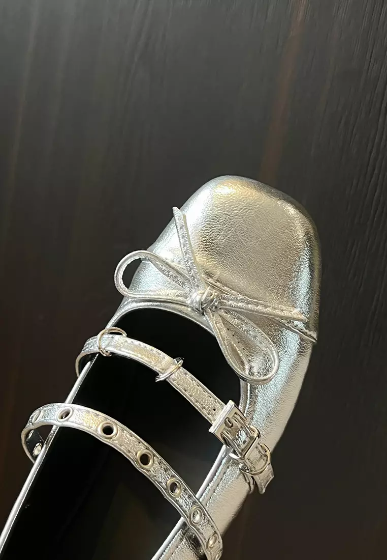 Bowknot Elevated Heel Mary Jane Shoes WW619-2
