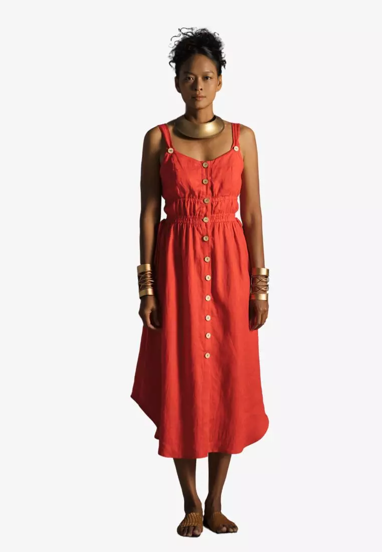Summer Get Away Maxi Linen Dress
