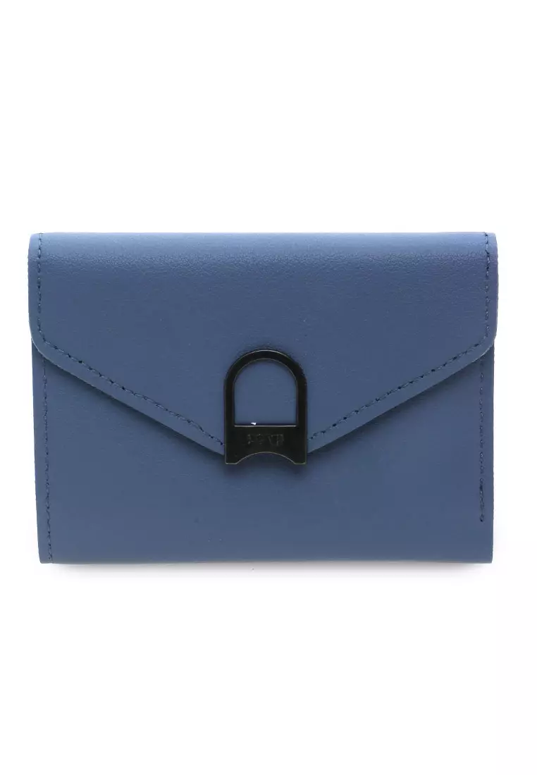 Small Wallet Design Simple Dompet Mini Wanita Premium Quality - Biru