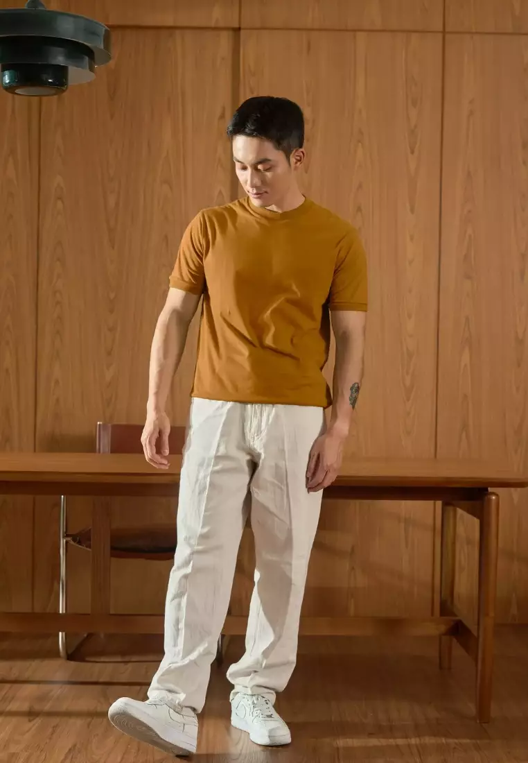 Kale Beta Dusty Brown / Kaos Polos Pria Lengan Pendek