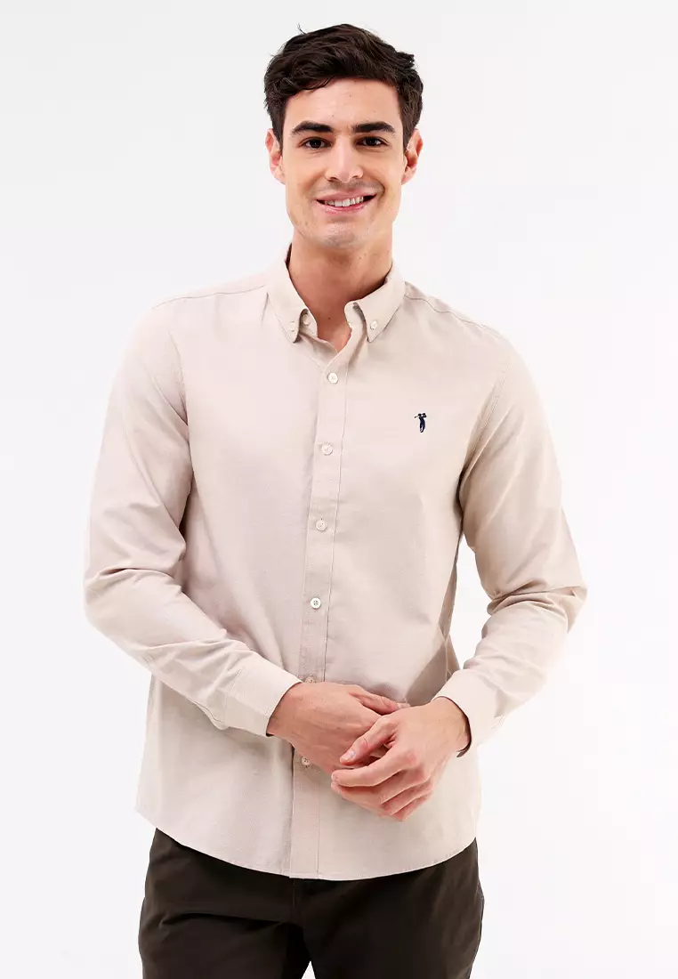 Woven Polo Long Sleeve