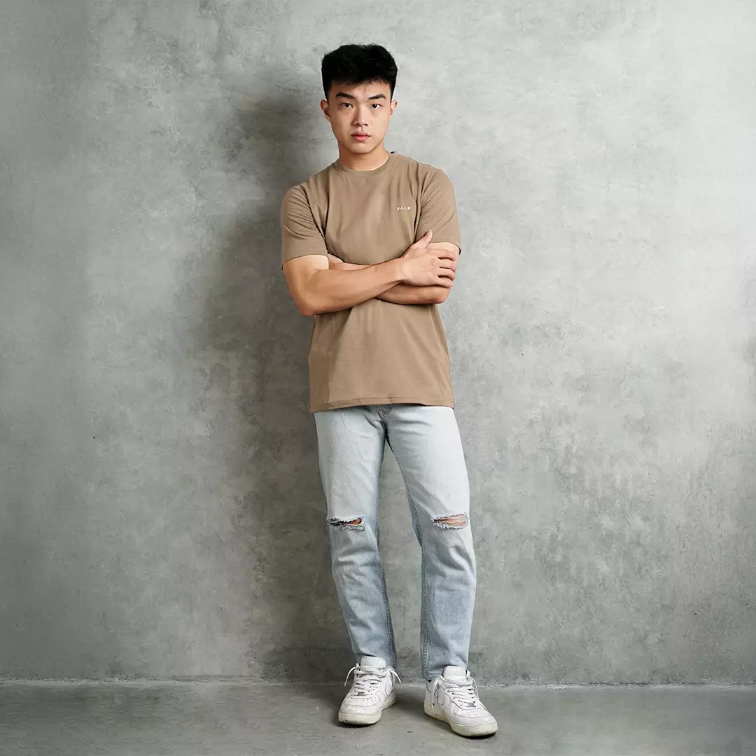 Kale Arion Milky Brown / T-Shirt Pria Lengan Pendek / Unisex
