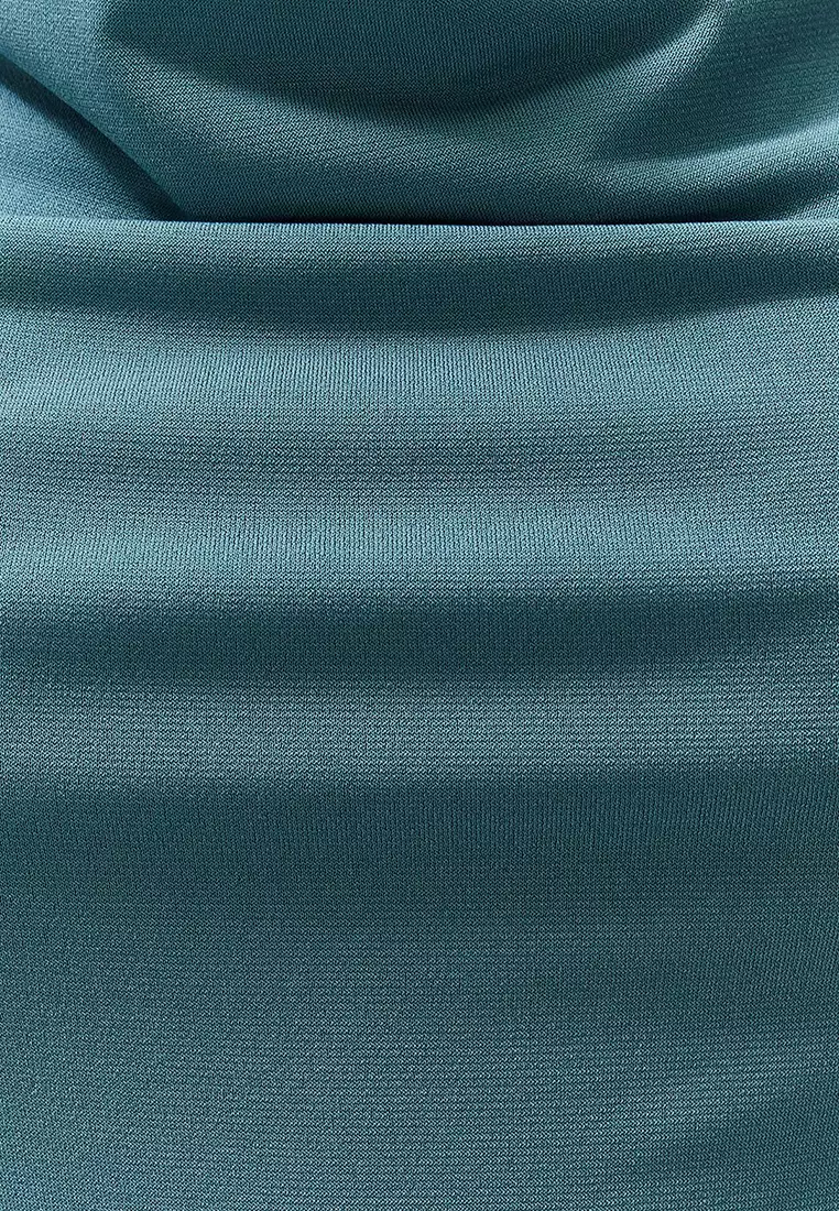 Fitted Cowl Neck Bodysuit