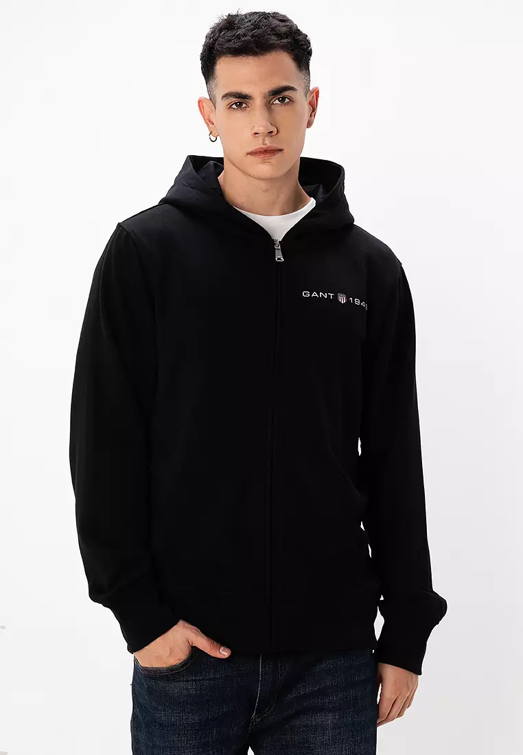 Printed Graphic Full Zip Hoodie
