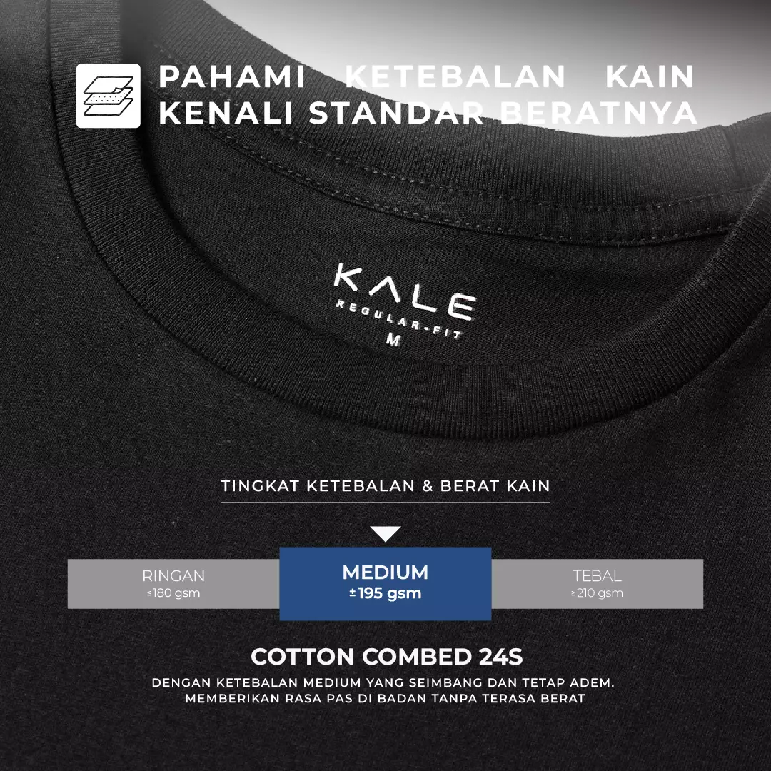 Kale ARION REGULER BLACK Organic Cotton | T-Shirt Basic