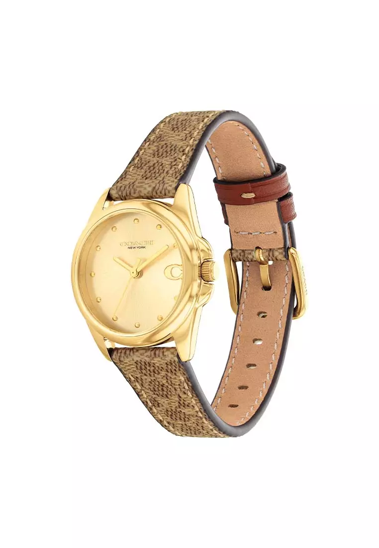 Greyson Brown Leather Analog Women's Watch CO-14504107