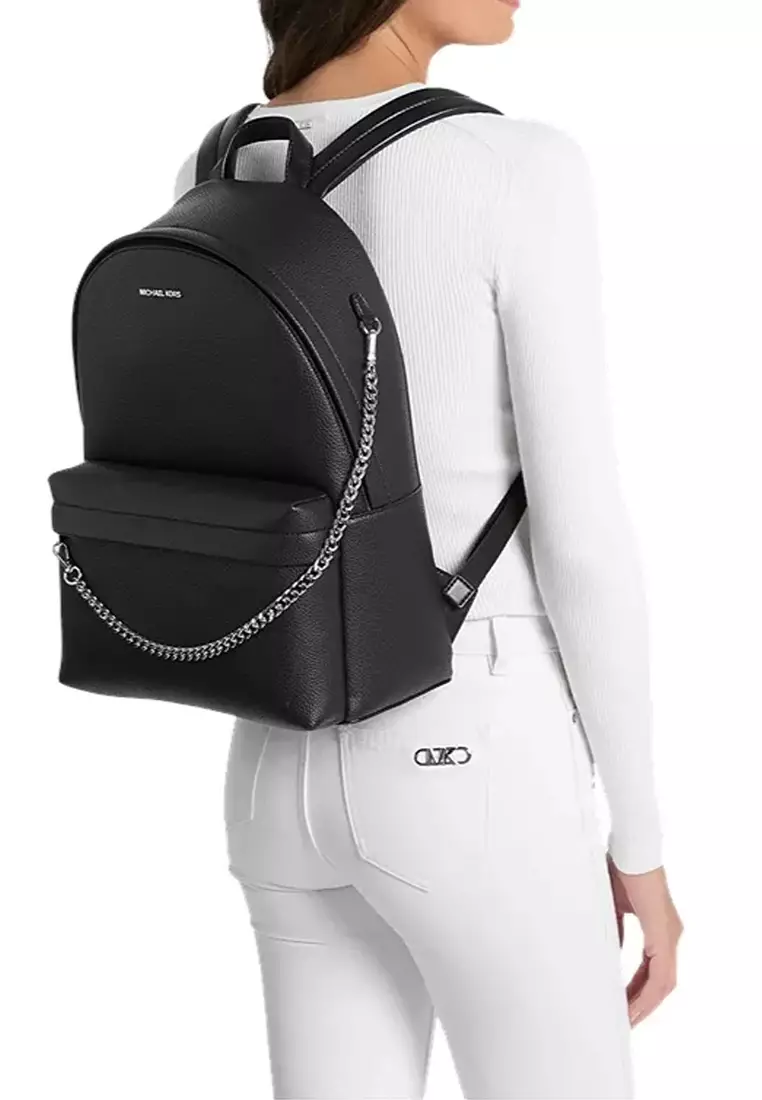 Buy MICHAEL KORS Women's Slater Large Backpack Backpack in Black ...