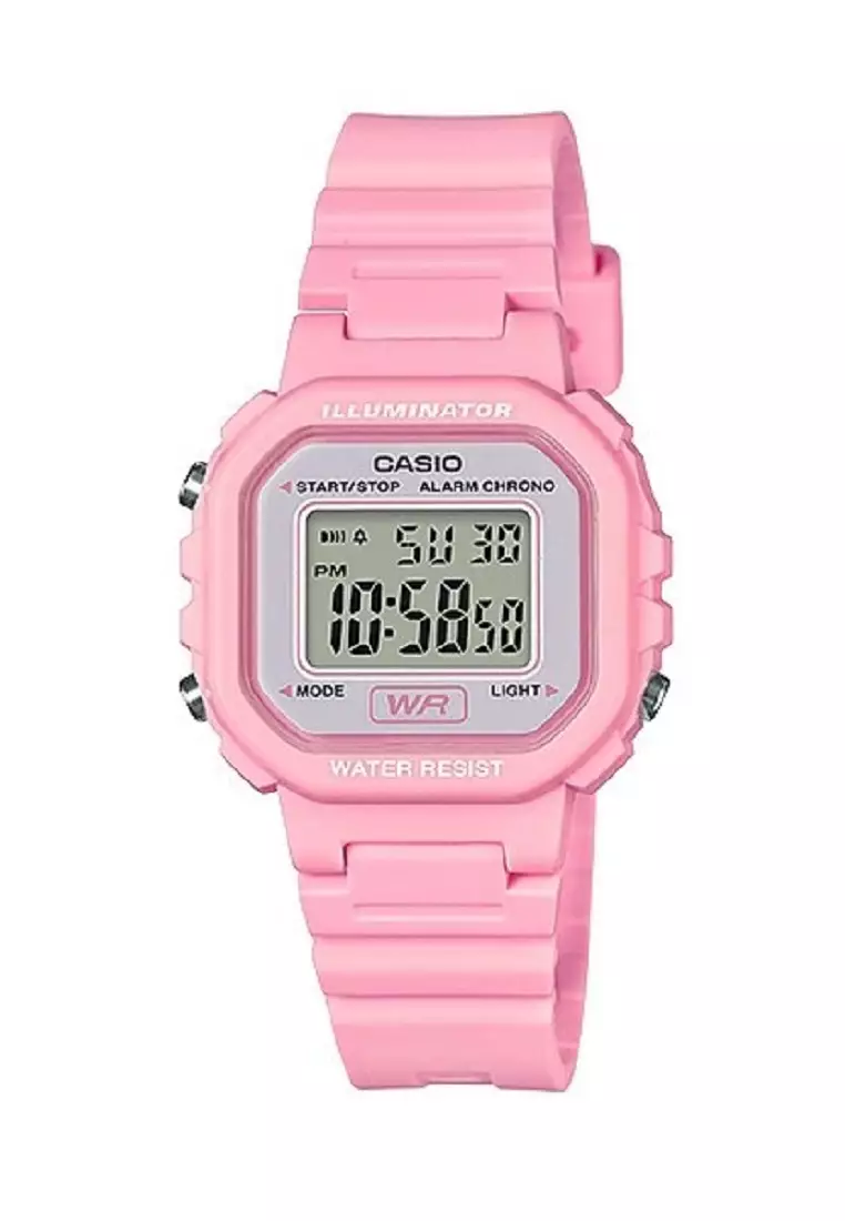 Jual CASIO Casio Digital Jam Tangan Anak Strap Karet Pink LA20WH