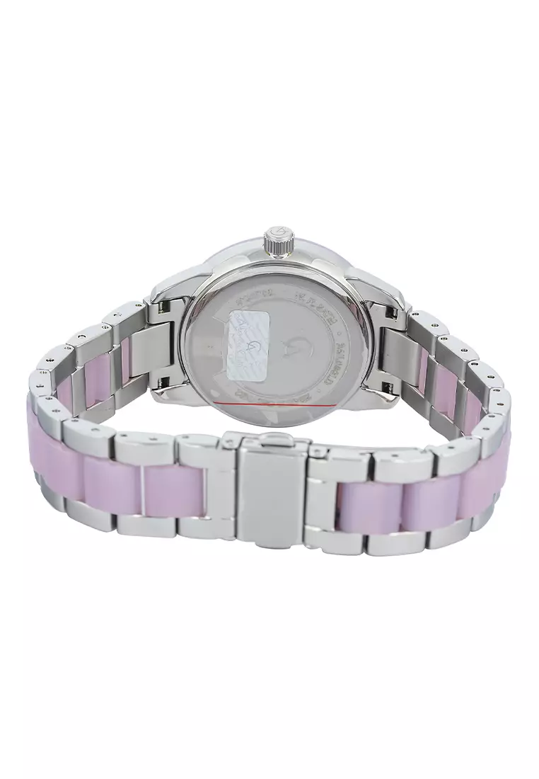 Alexandre Christie Passion - Jam Tangan Analog Wanita - Silver Purple Stainless Steel - 2B42LDBSSPU