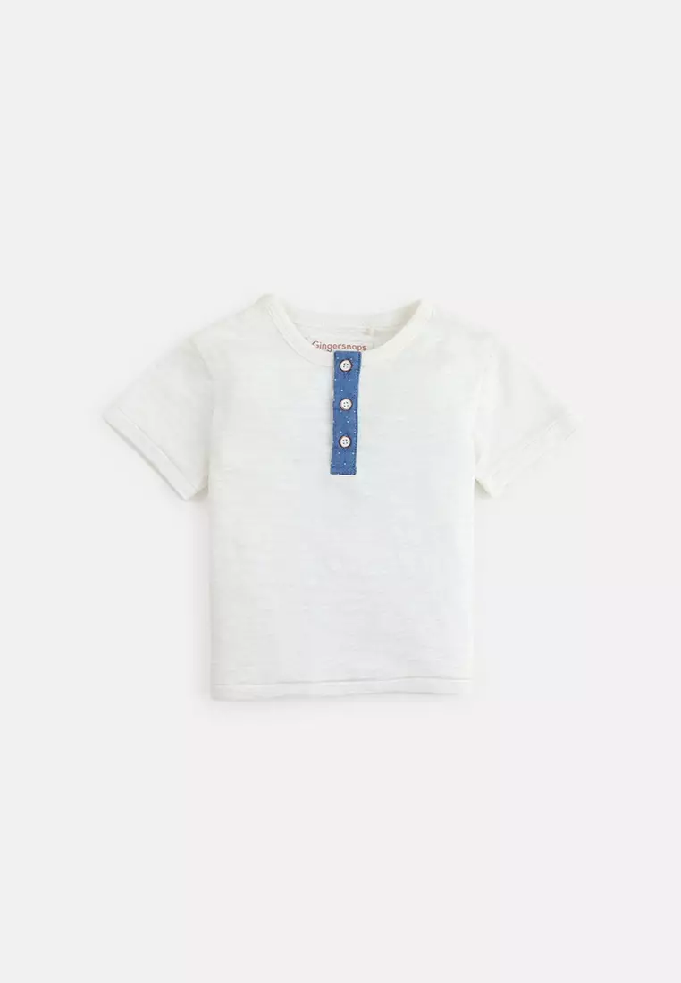 baby boy white henley